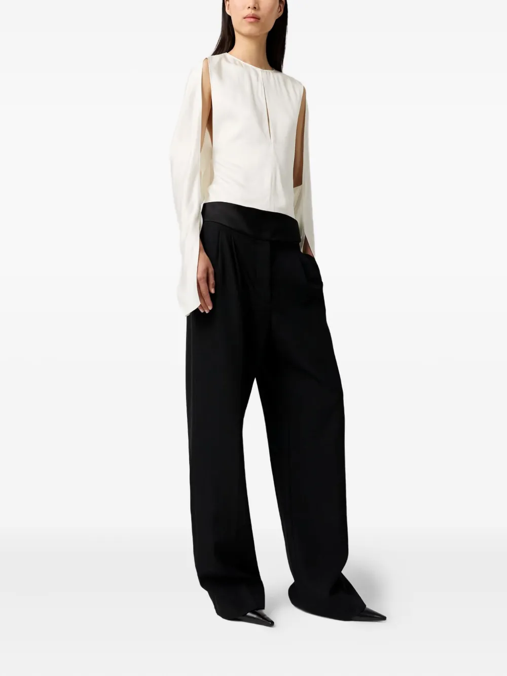 Stella McCartney cutout detail blouse - Beige
