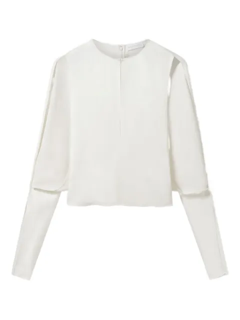 Stella McCartney blusa con detalle de aberturas