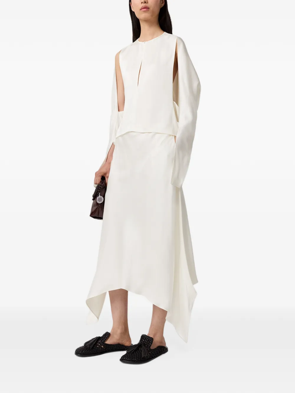 Stella McCartney Blouse met uitgesneden detail Beige