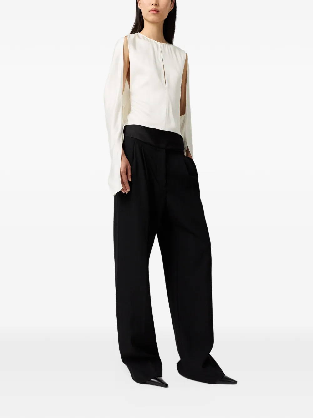 Stella McCartney Blouse met uitgesneden detail Beige