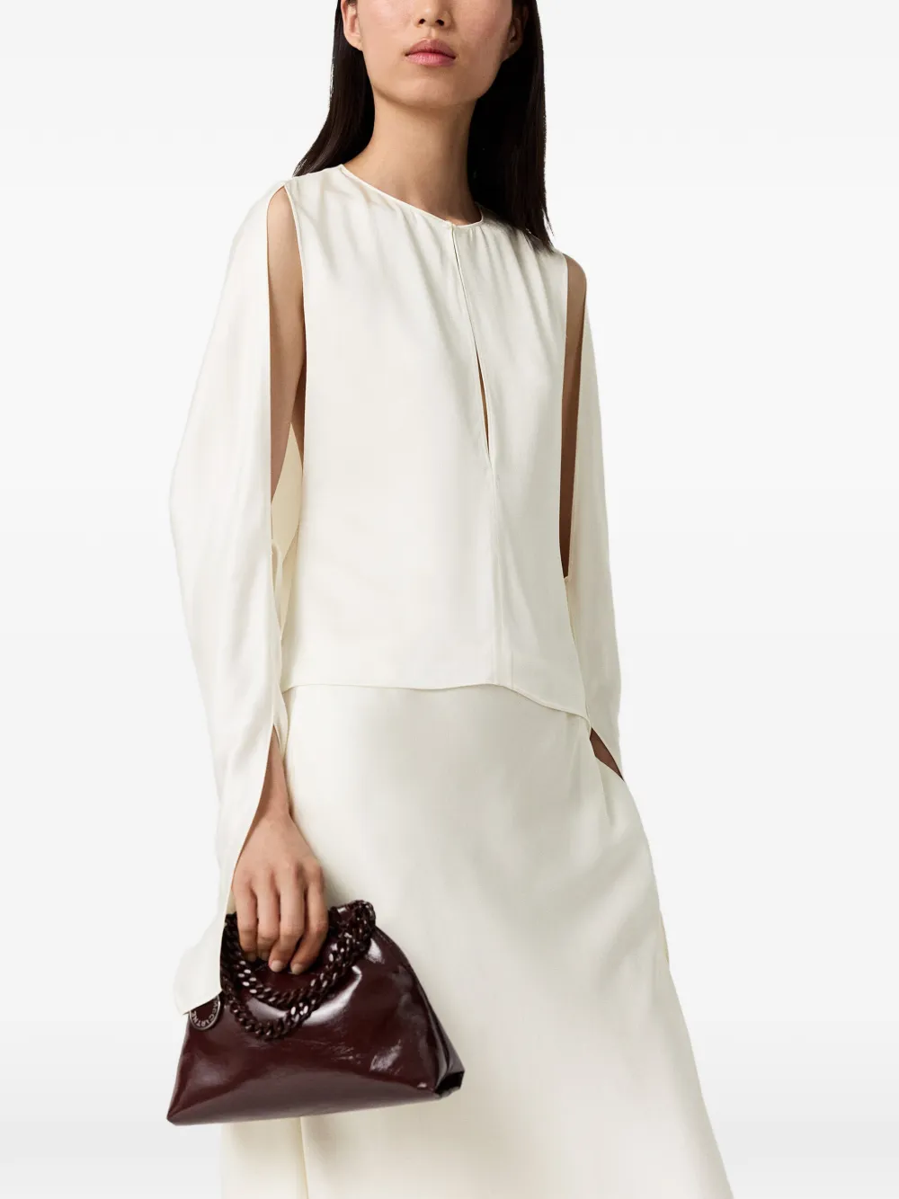 Stella McCartney Blouse met uitgesneden detail Beige