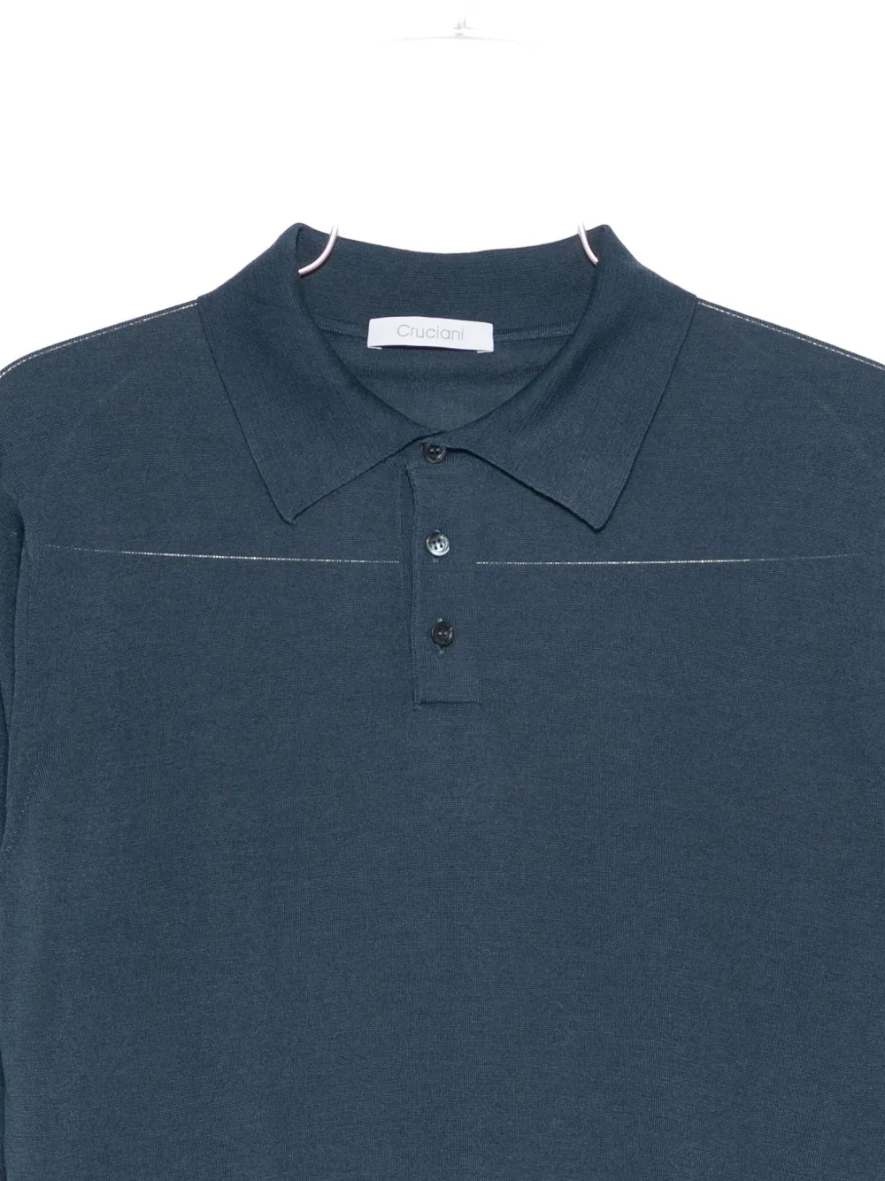 Cruciani Cashmere Blend Polo Shirt In Blue