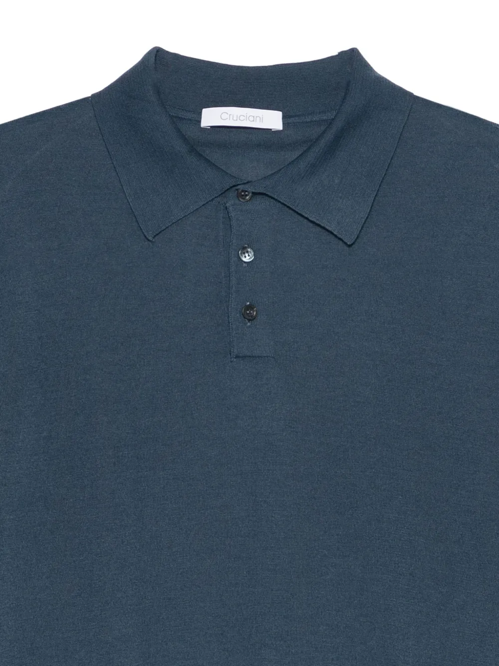  Cruciani Cashmere Blend Polo Shirt - Blue 