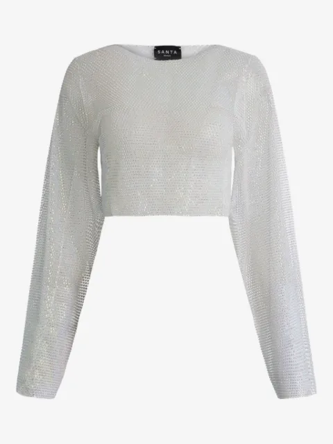 Santa Brands semi-sheer top