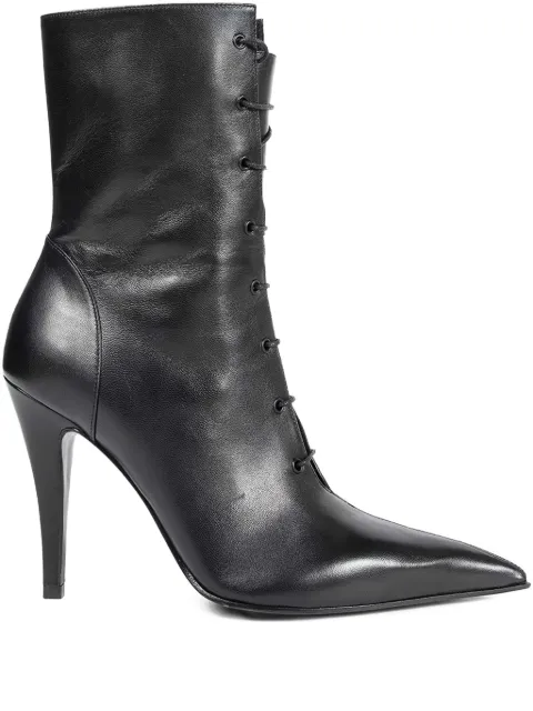 Alexander McQueen lace-up stiletto leather ankle boots