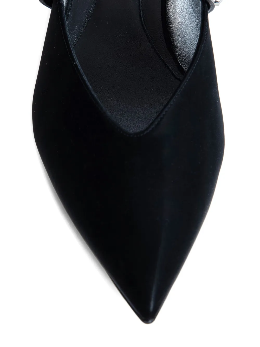 Alexander McQueen 50 mm Revel verfraaide slingback muiltjes Zwart