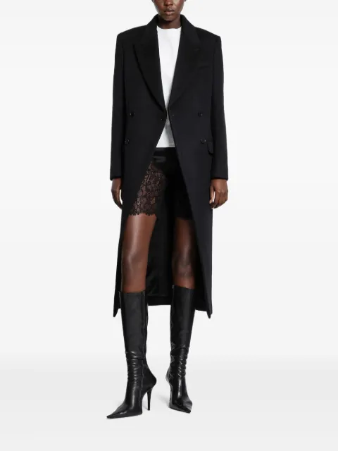 Alexander McQueen double-breasted wool felt coat