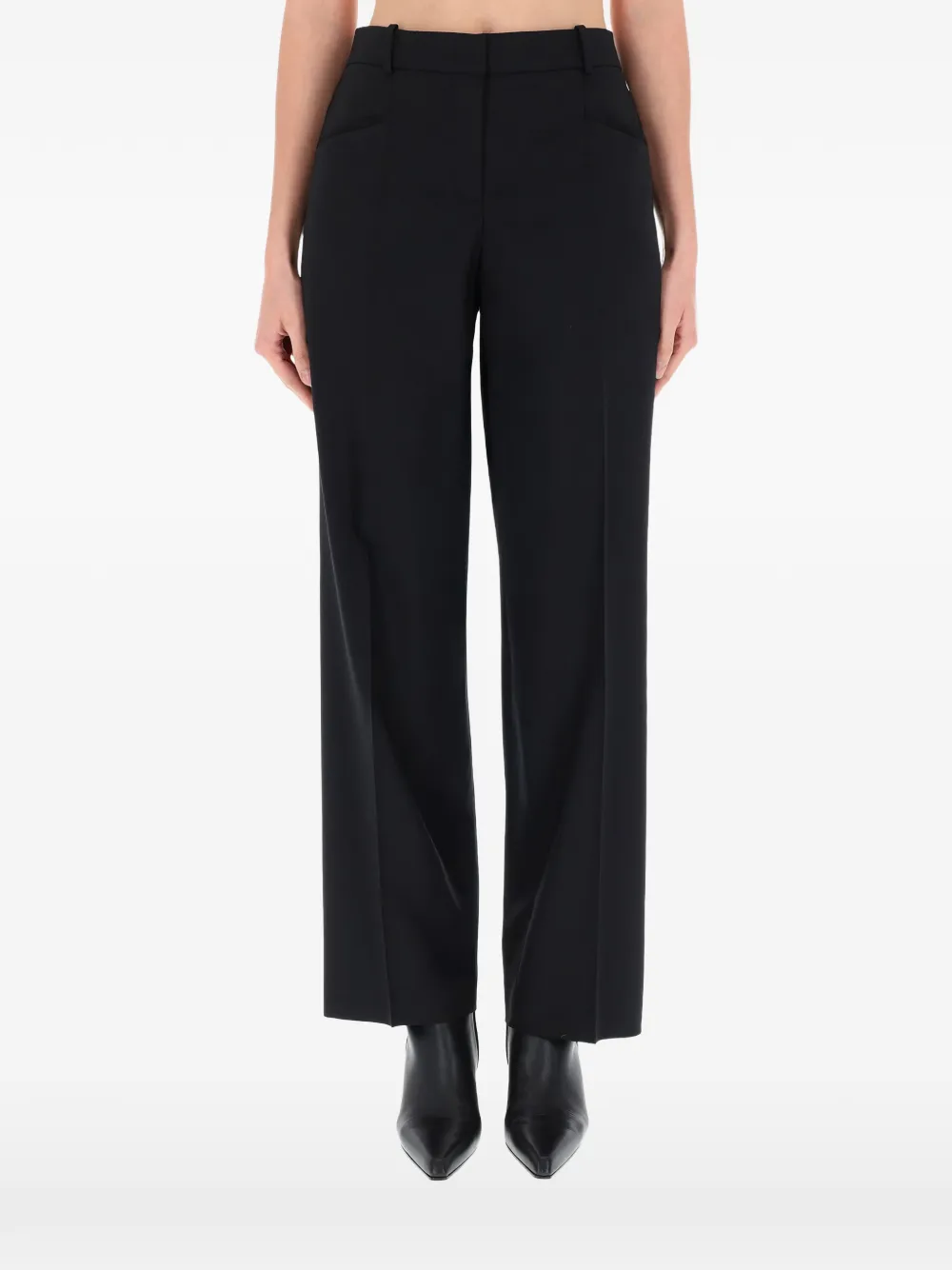BOSS belt loops trousers - Zwart