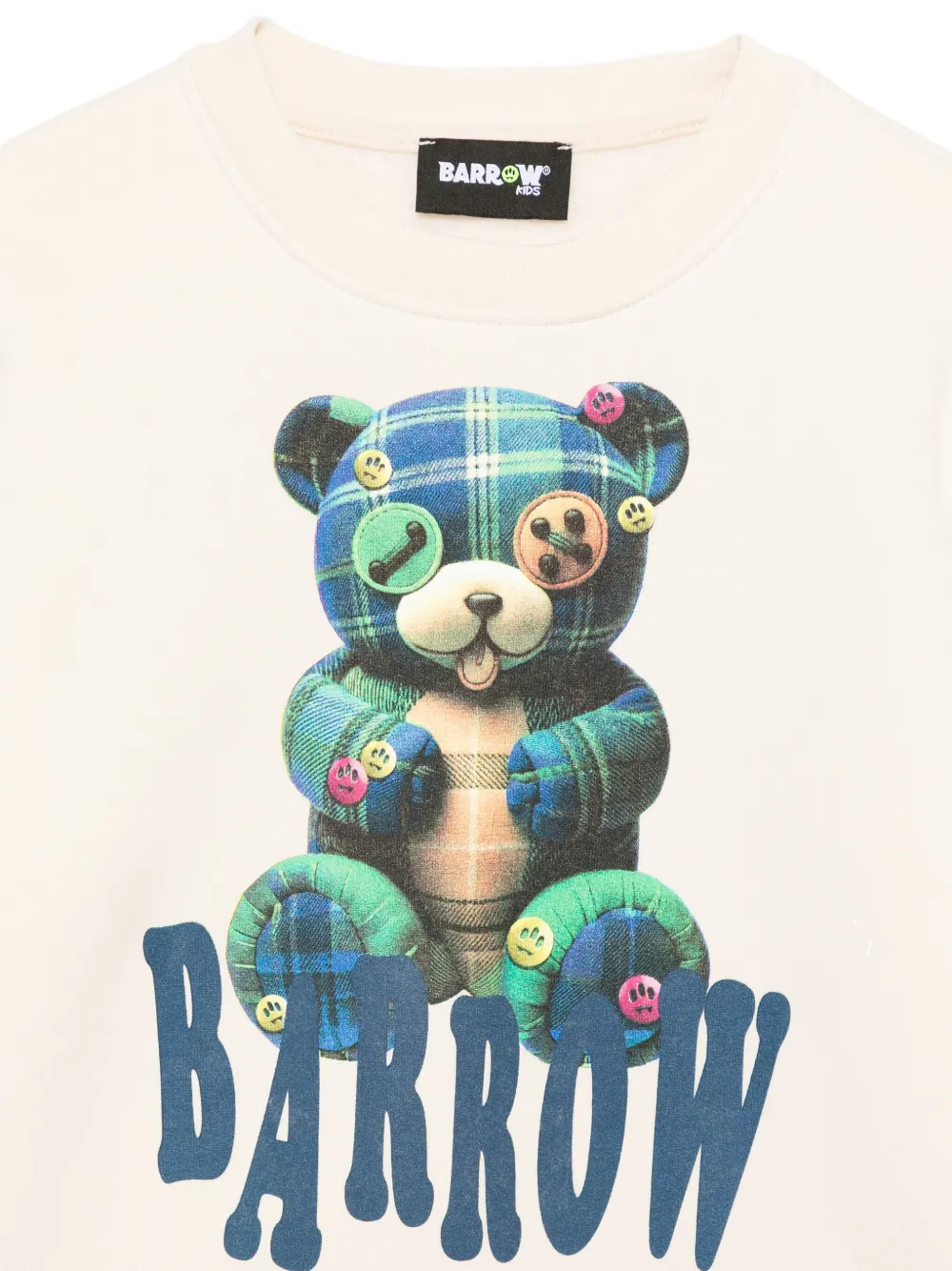 Barrow kids Sweater met tartan ruit Beige