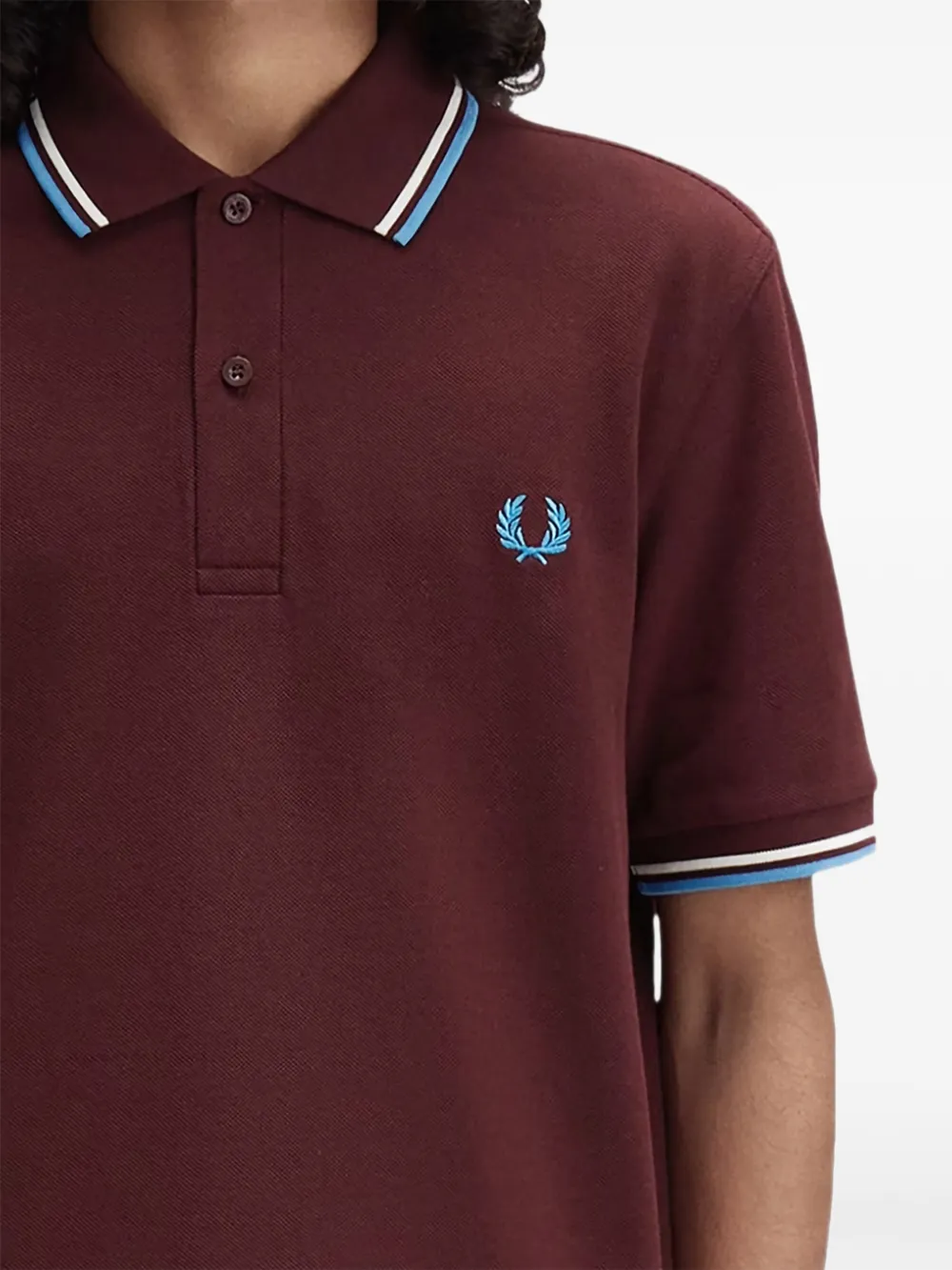 Fred Perry striped polo shirt - Rood
