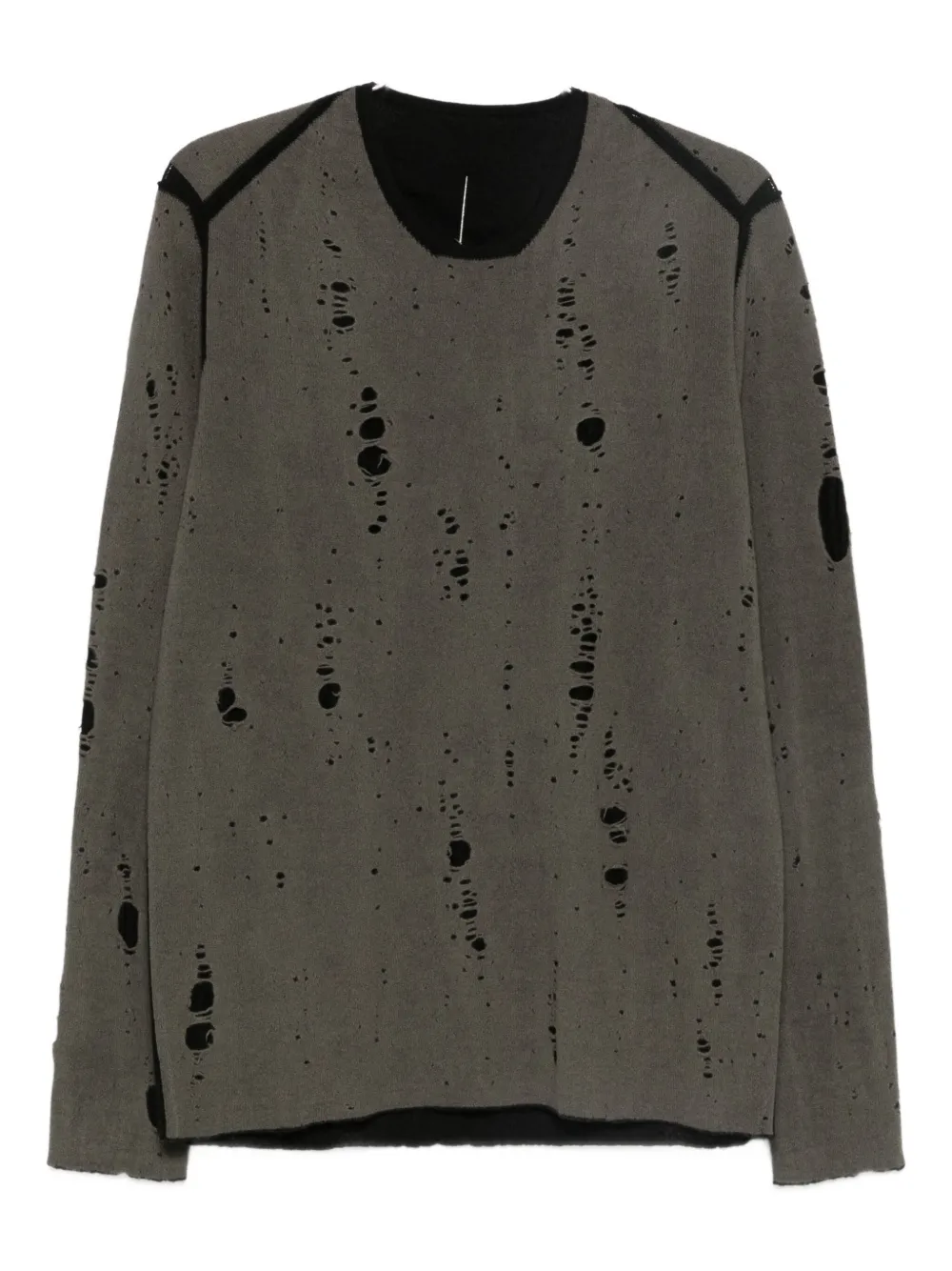 Label Under Construction distressed-effect jumper | Grey | Image 1
