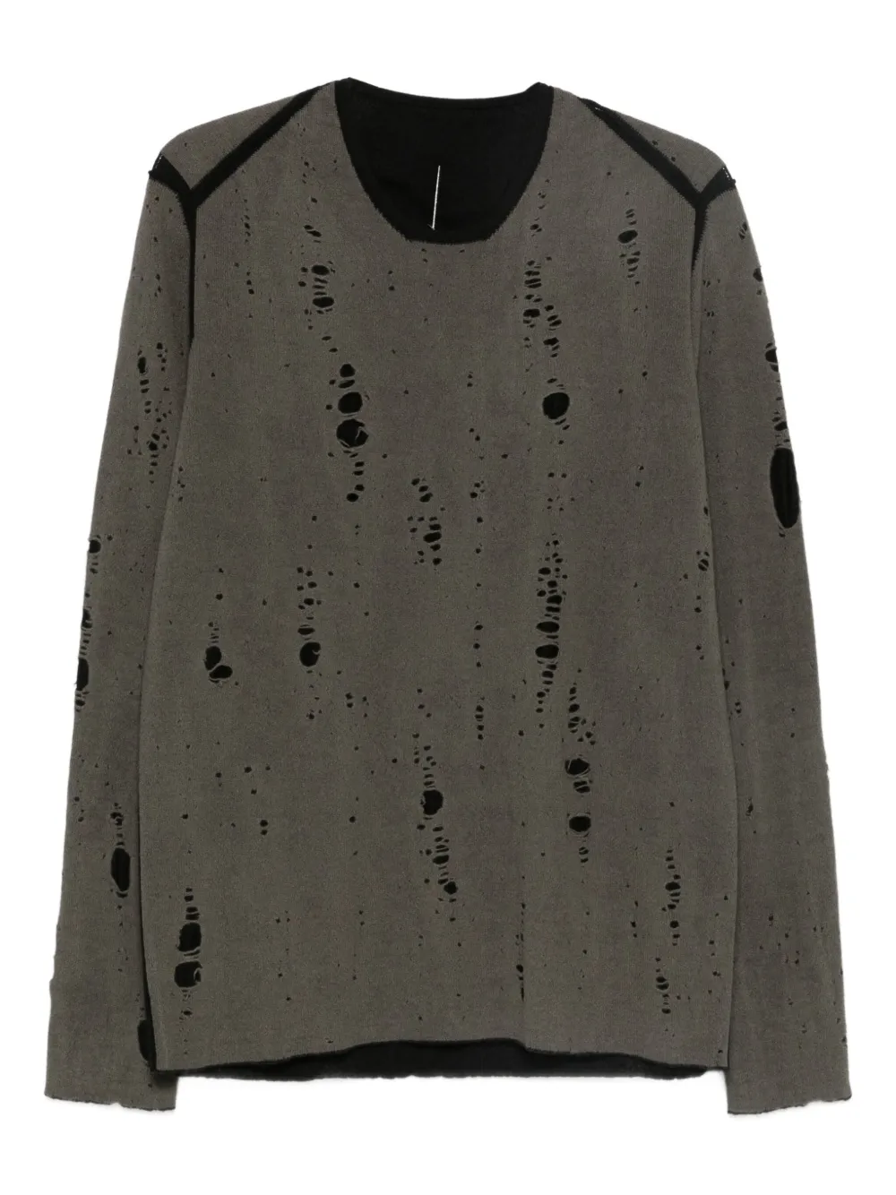 Label Under Construction distressed-effect jumper | Grey | Image 1