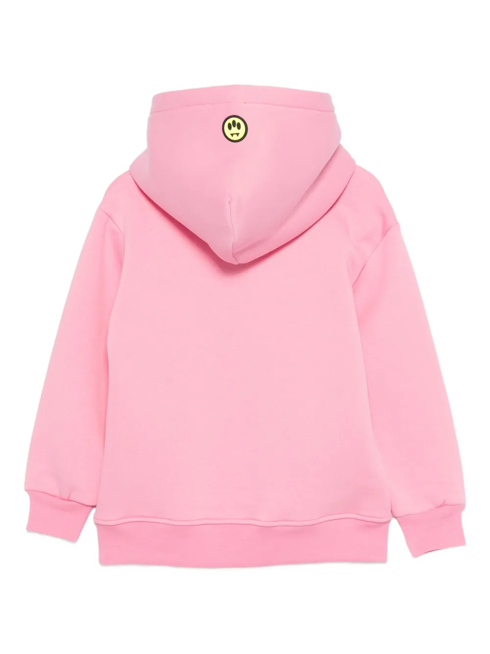 Barrow Teddy-graphic Hoodie In Pink