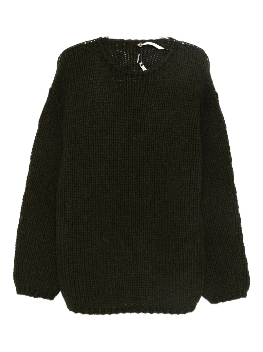Label Under Construction ribbed-trim jumper | Green | Image 1