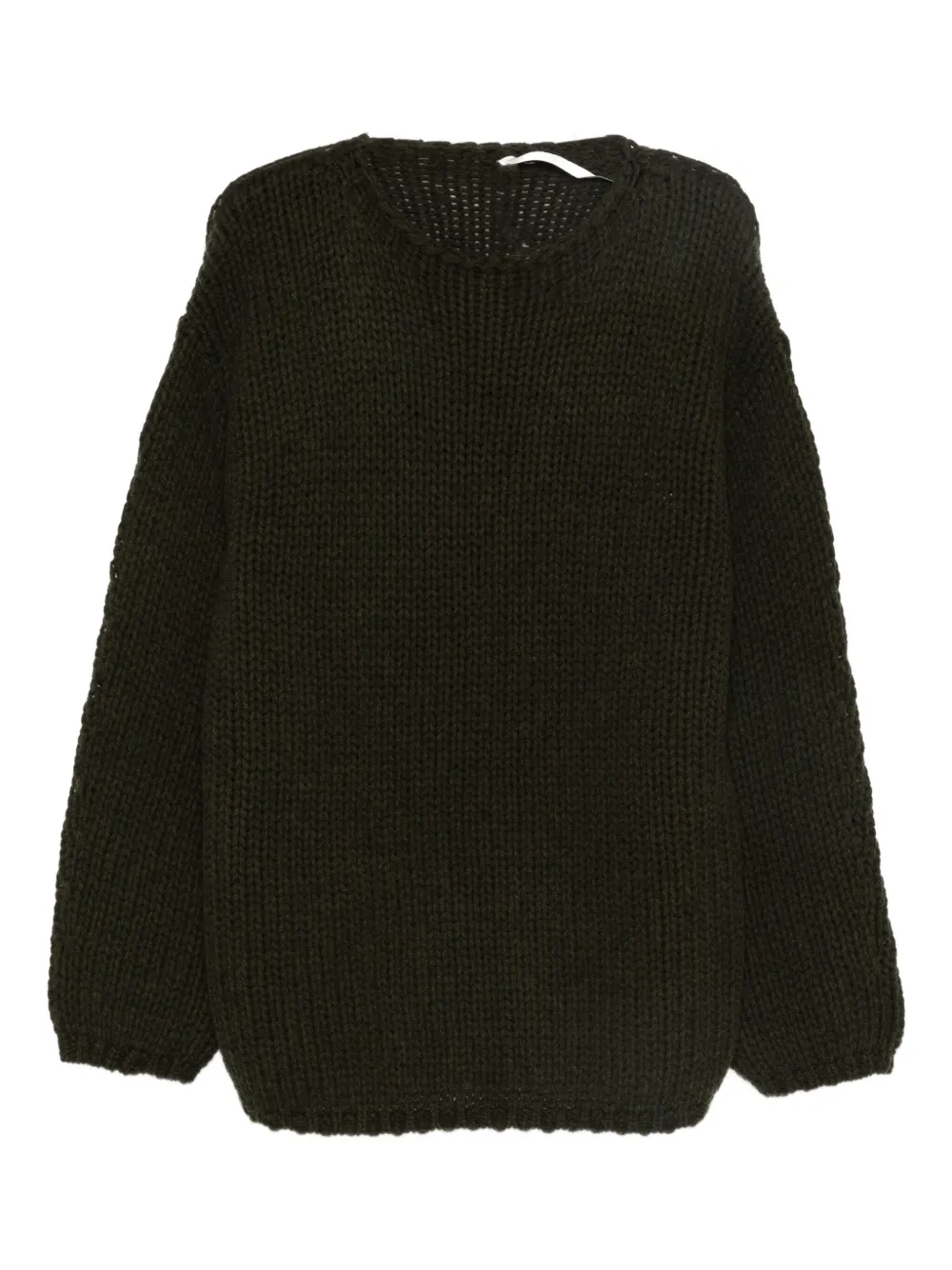 Label Under Construction ribbed-trim jumper | Green | Image 1