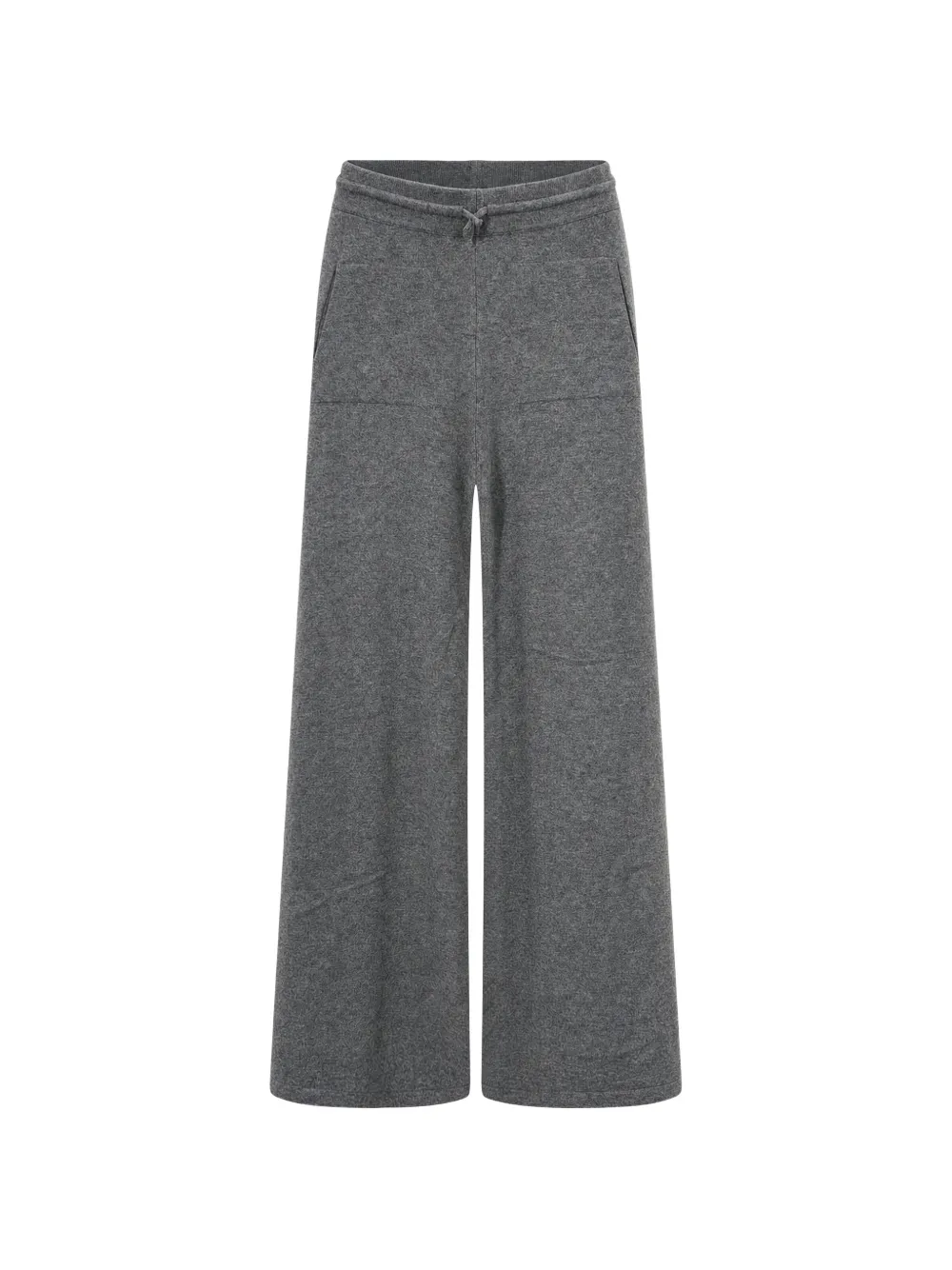 THE (Alphabet) cashmere wide-leg trousers - Grau