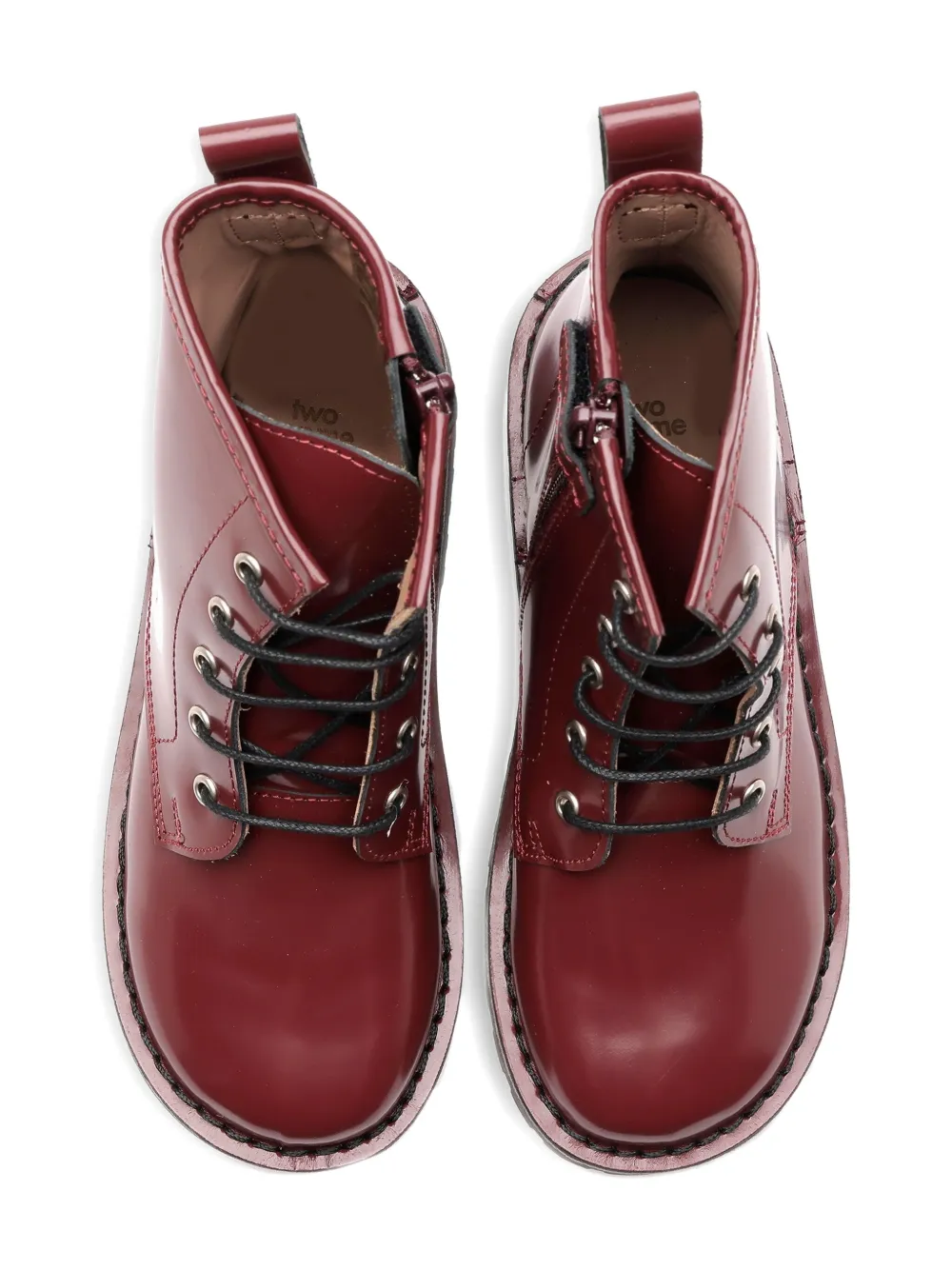 Two Con Me By Pépé Lace-up Ankle Boots In Brown