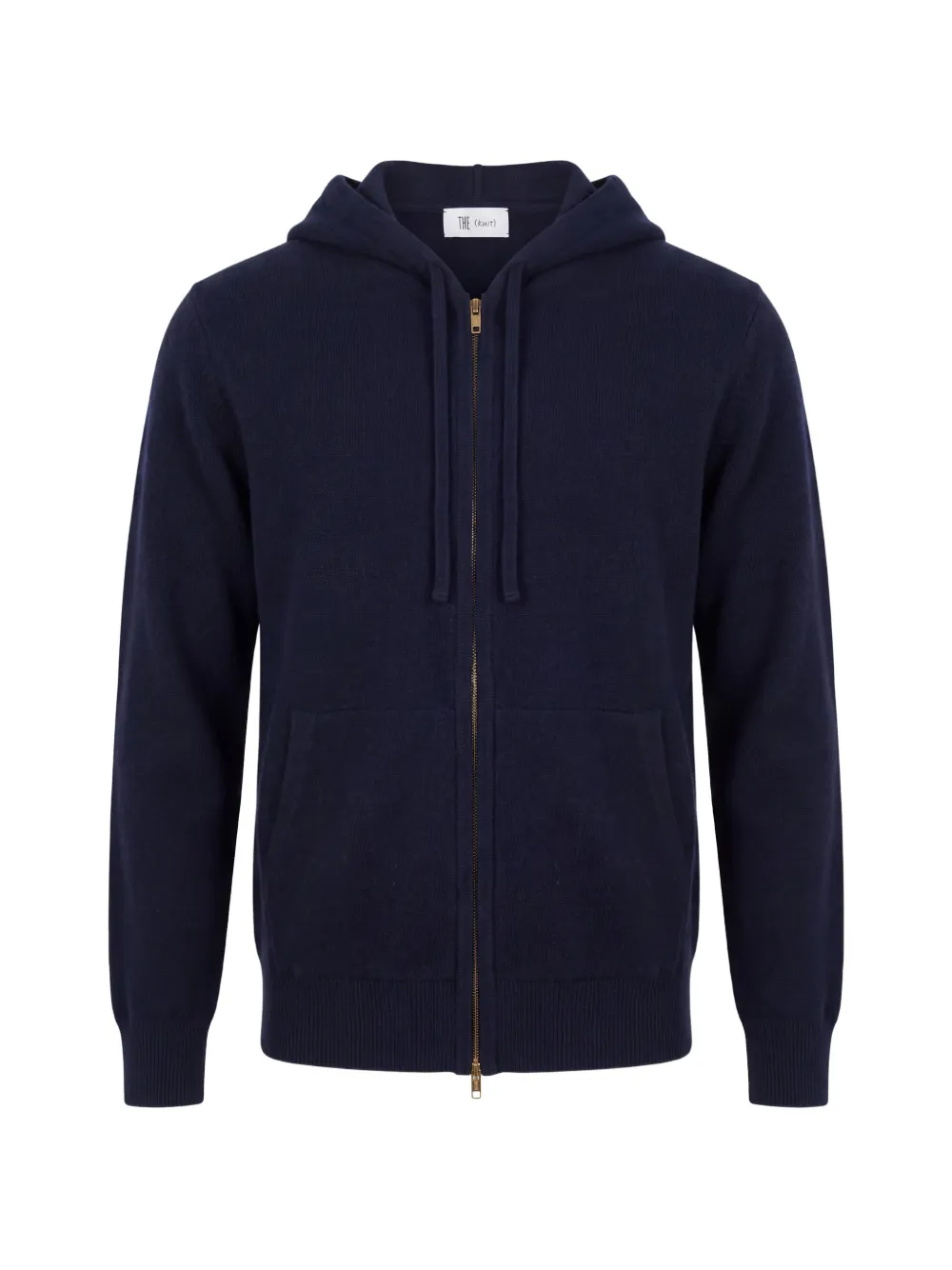 THE (Alphabet) zip-up cashmere hoodie - Blau