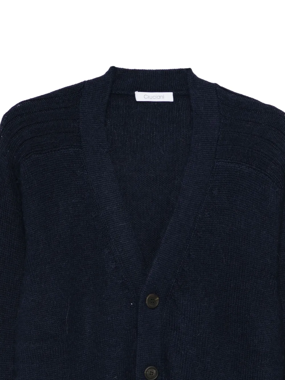  Cruciani Ribbed Cardigan - Blue 