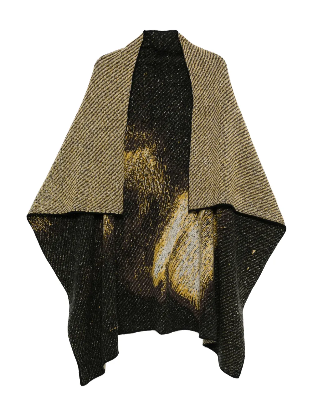 Label Under Construction herringbone-pattern scarf | Brown | Image 1
