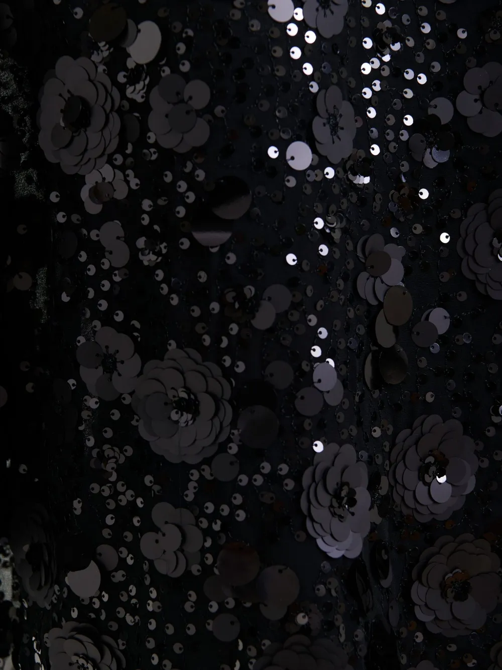 Essentiel Antwerp Isparkle Flower-sequin Blouse In Black