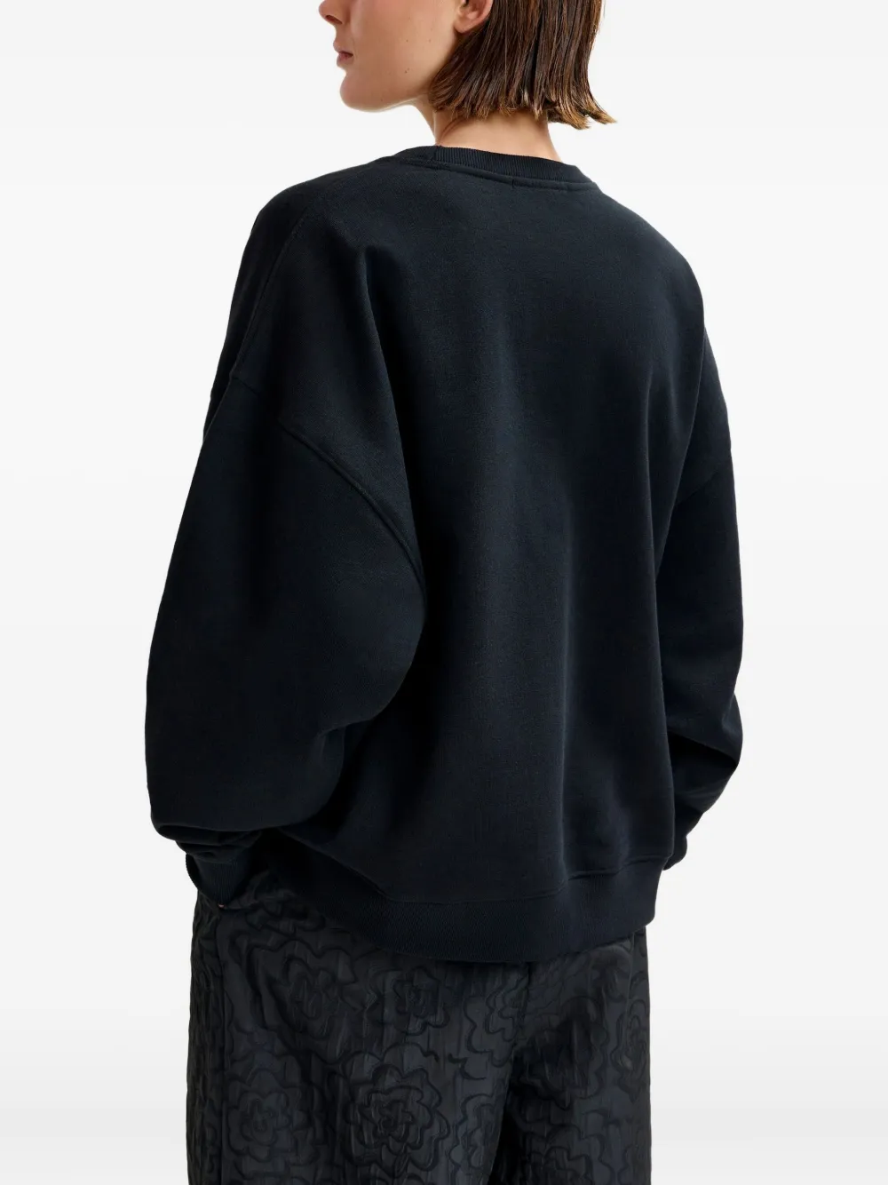 Essentiel Antwerp Ivening sweater met bloemenprint Zwart