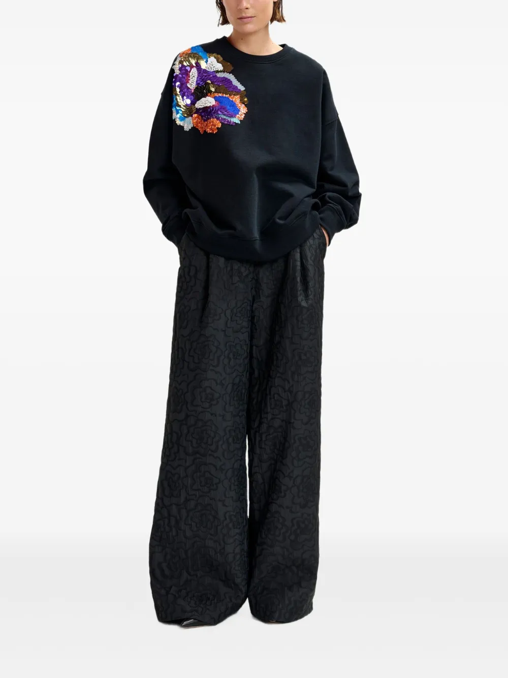 Essentiel Antwerp sweat Ivening à fleurs | Sweats | Image 2