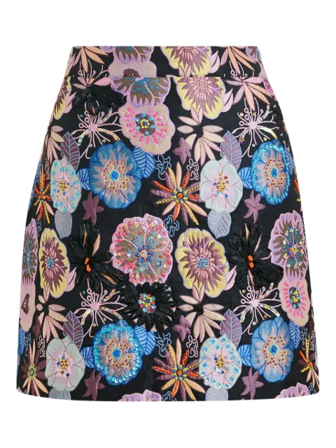 Essentiel Antwerp falda corta Iorgeous con diseo floral en lentejuelas