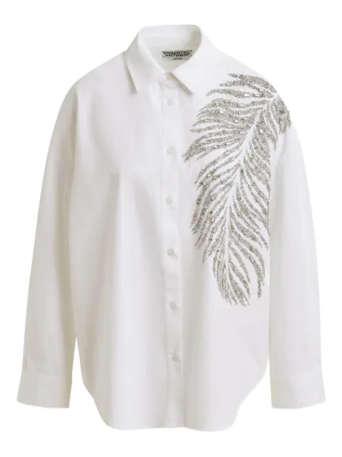 Essentiel Antwerp Iliza feather-detail shirt