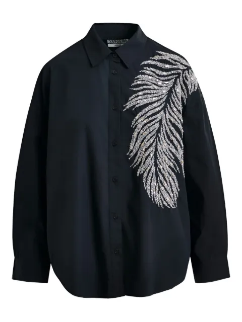 Essentiel Antwerp Iliza feather-detail shirt