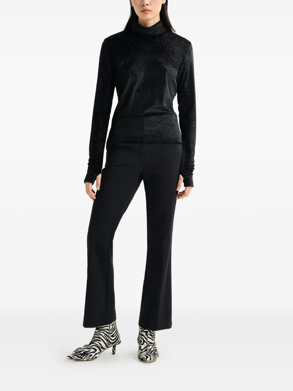 Essentiel Antwerp Ibell broek met stras - Zwart