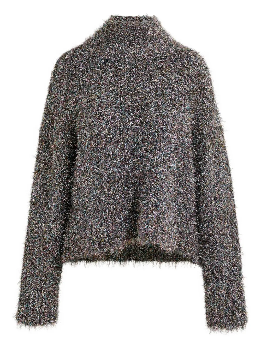 Essentiel Antwerp Istrana メタリック ボウタイセーター - グレー