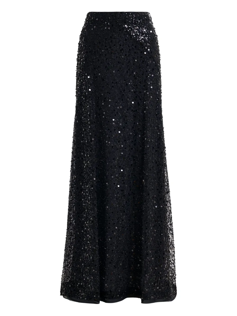 Essentiel Antwerp Isequins Sequin Beaded Maxi Skirt In Black