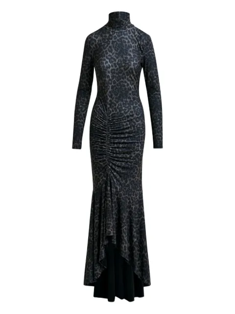 Essentiel Antwerp Ibys ruched asymmetric maxi dress