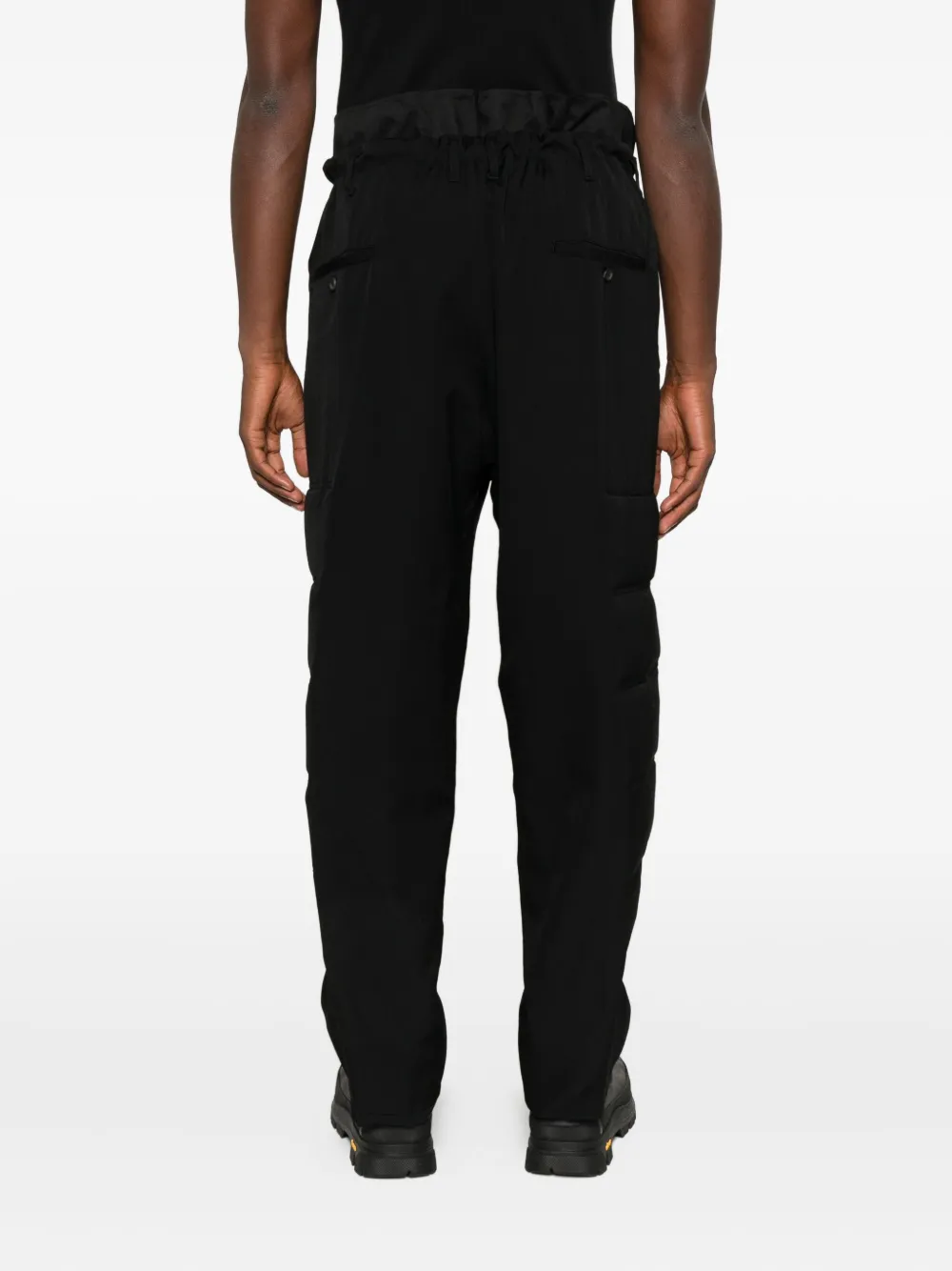 Yohji Yamamoto Broek met cargo zak Zwart