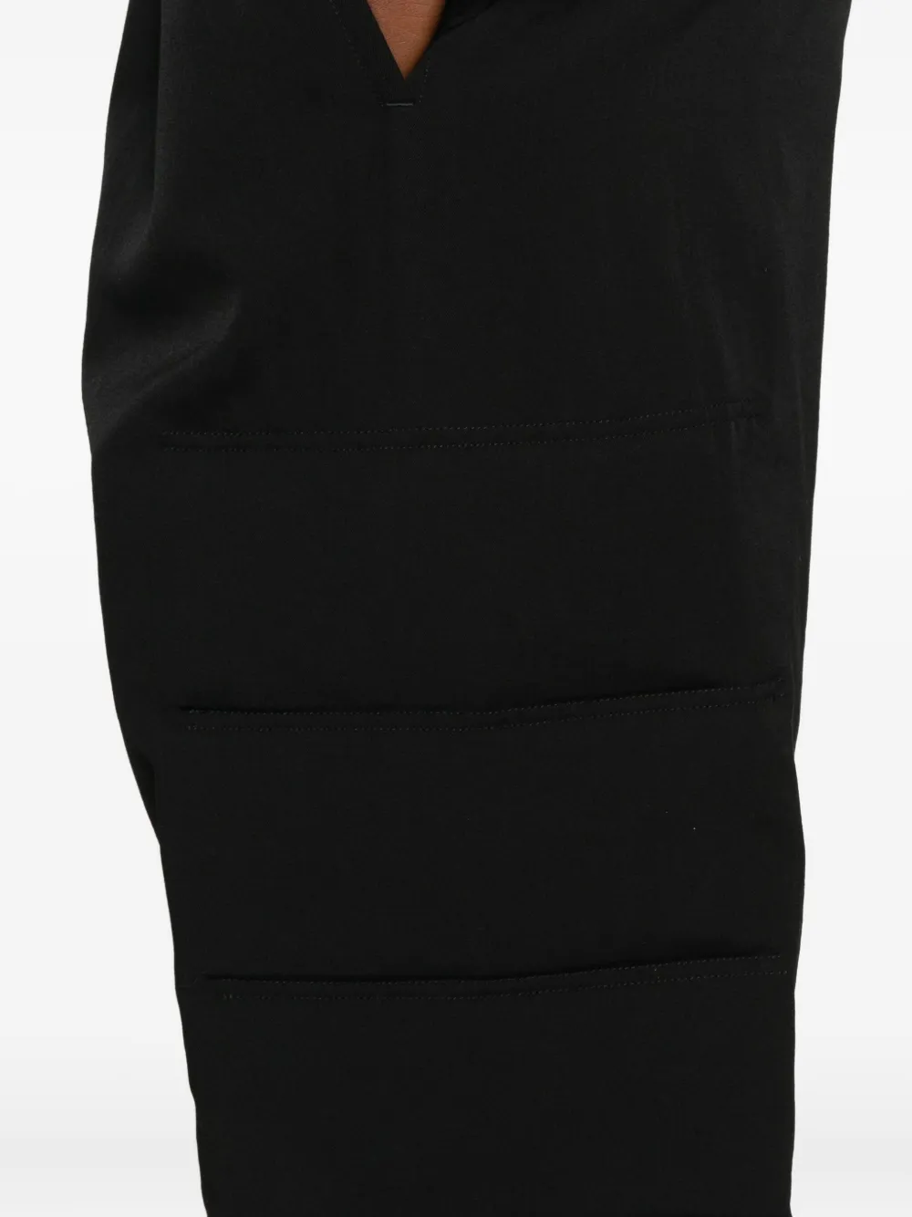 Yohji Yamamoto Broek met cargo zak Zwart