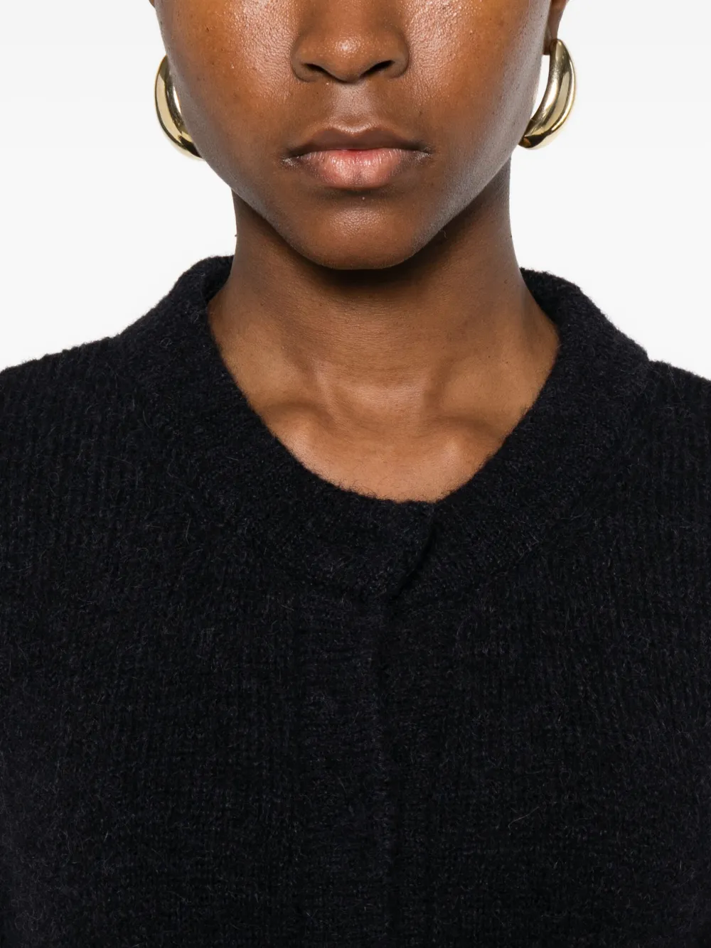 Susanne Bommer Long-sleeved Cardigan In Black