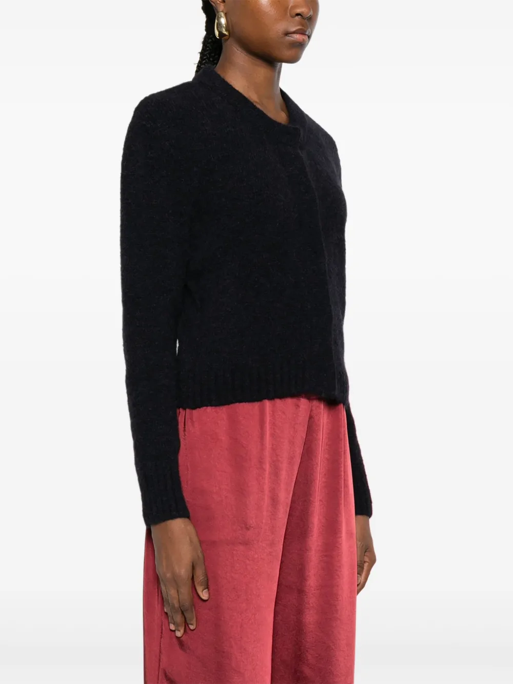 Susanne Bommer Long-sleeved Cardigan In Black