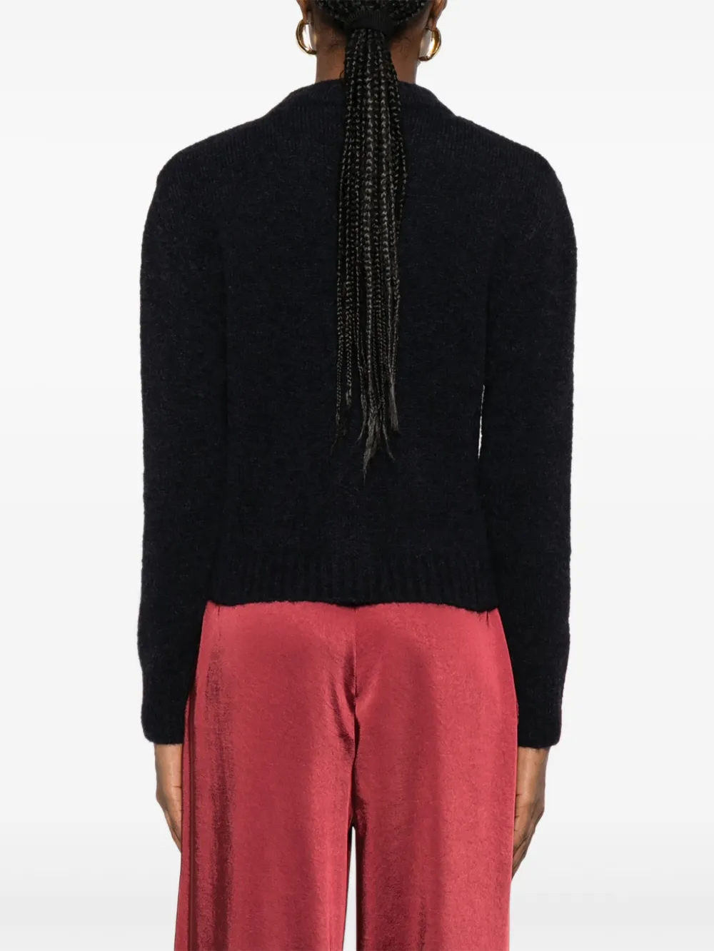 Susanne Bommer Long-sleeved Cardigan In Black