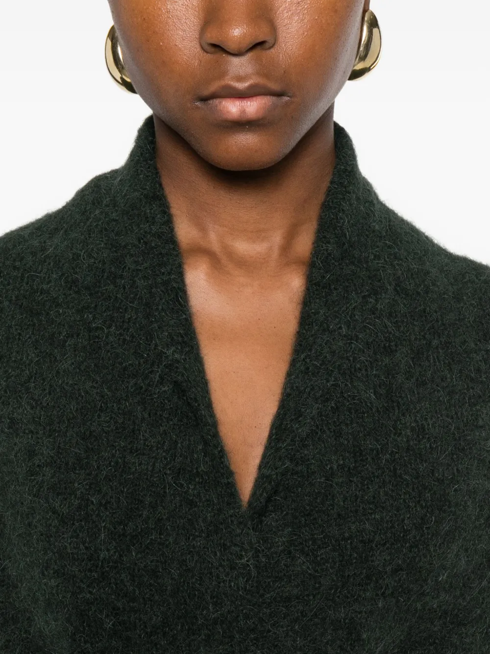 Susanne Bommer Cardigan Mit Schalkragen In Green