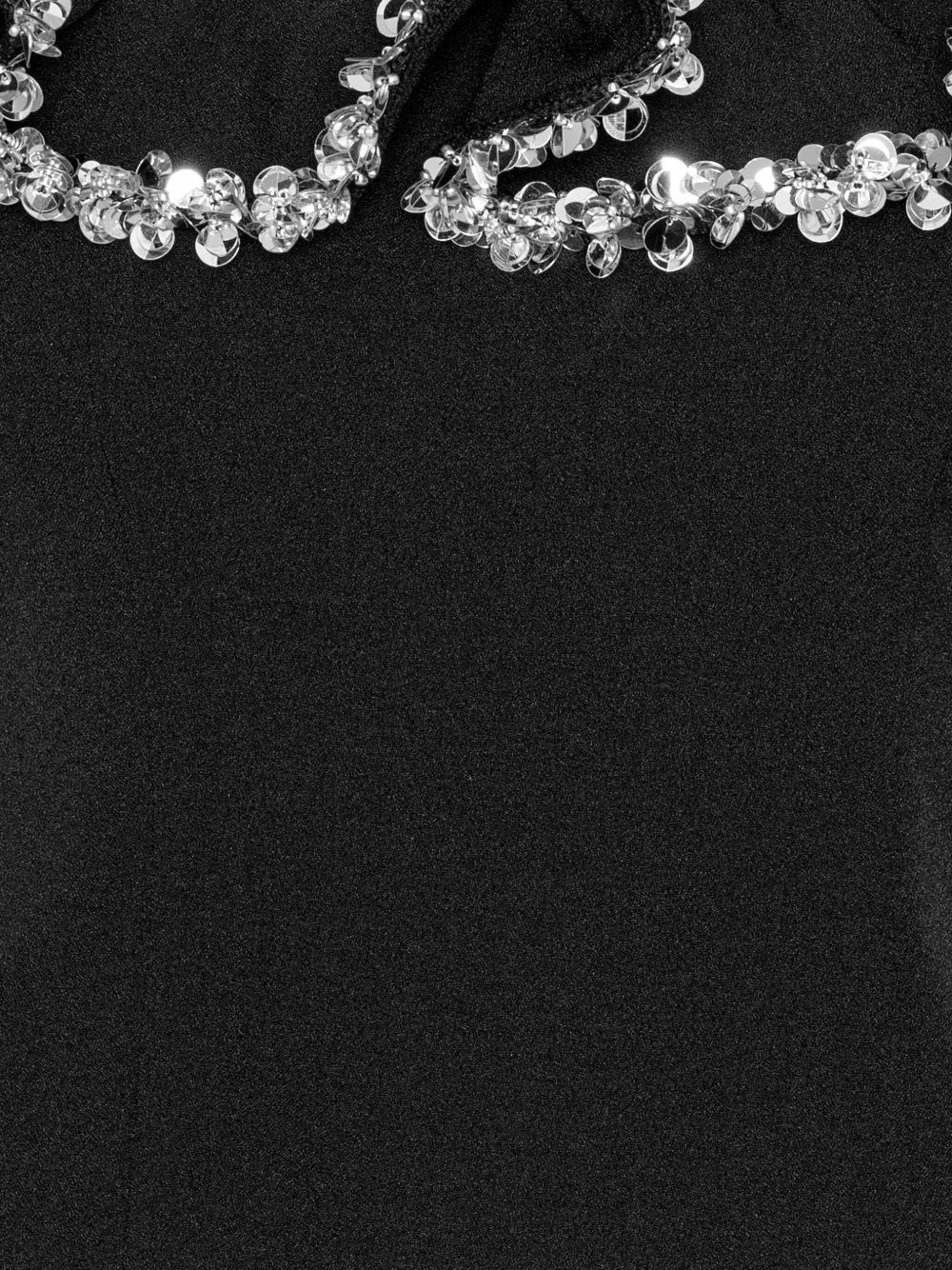 ROTATE BIRGER CHRISTENSEN Crêpe top met ruches Zwart