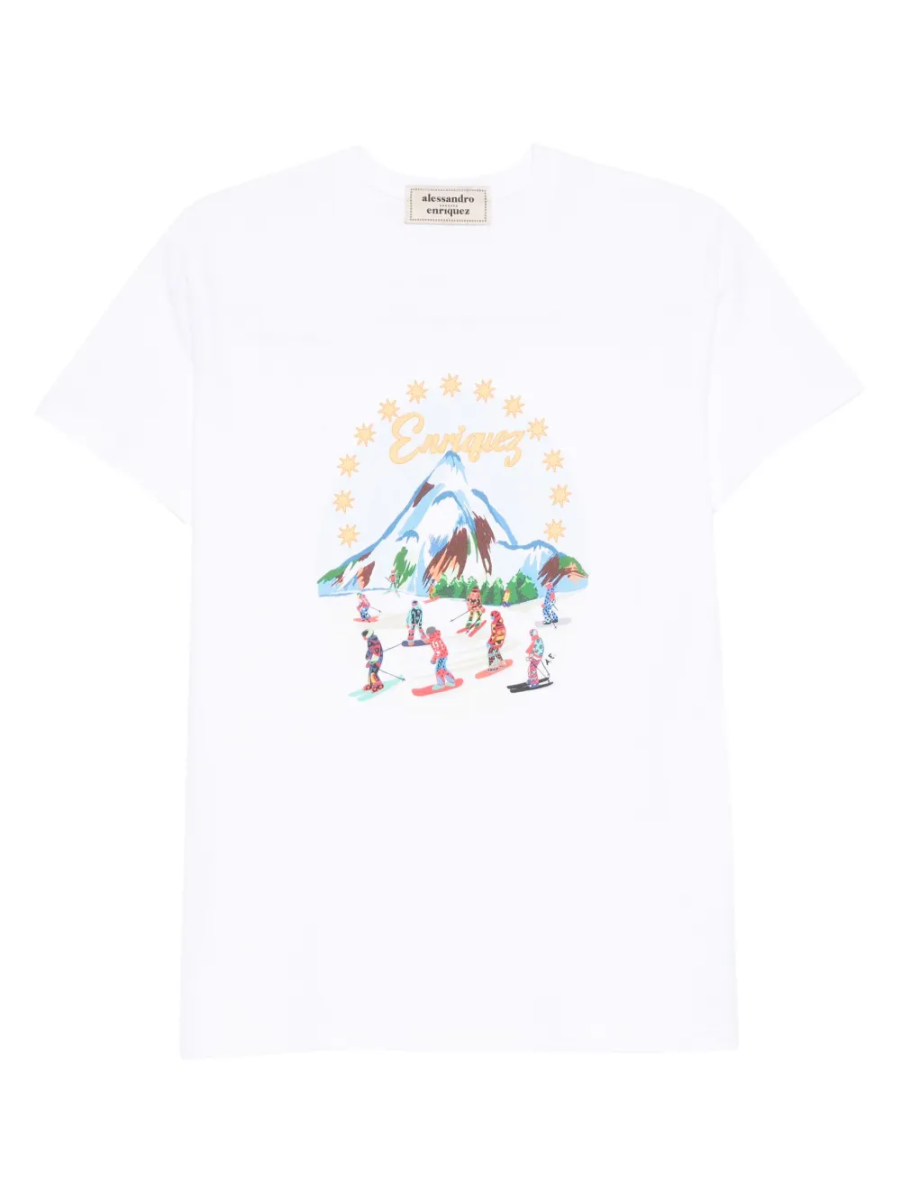 alessandro enriquez playera con estampado gráfico | blanco | Image 1