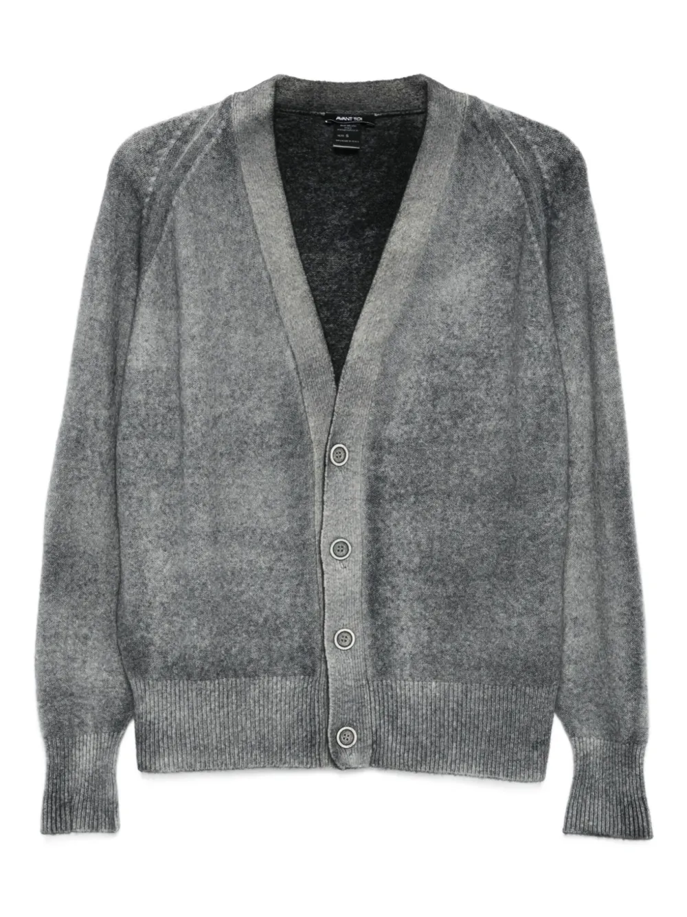 Avant Toi silk blend cardigan | Grey | Image 1