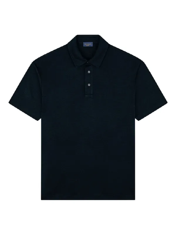 Paul & Shark Short-sleeve Polo Shirt in Black