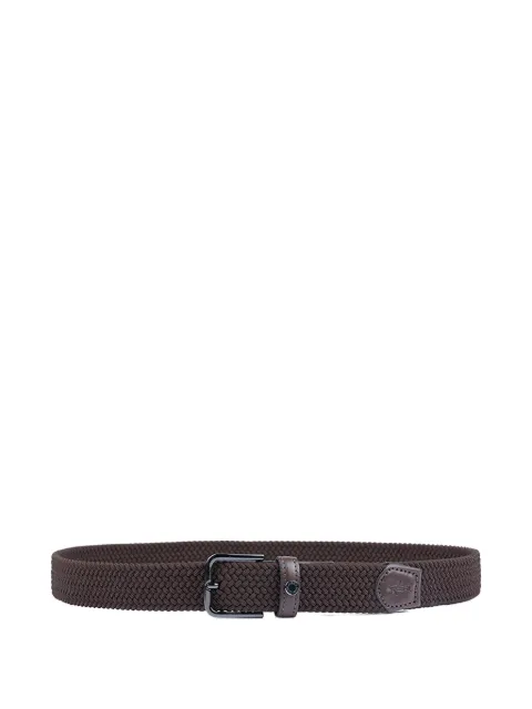 Paul & Shark leather-trim interwoven belt