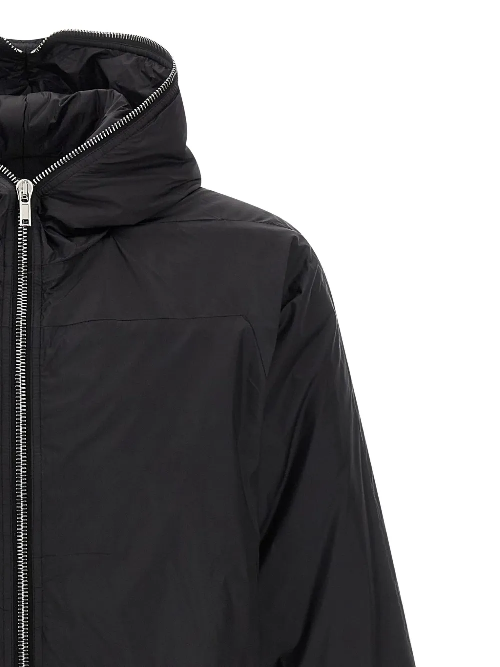 Rick Owens DRKSHDW Parka met capuchon Zwart