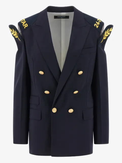 DSQUARED2 virgin wool double-breasted blazer