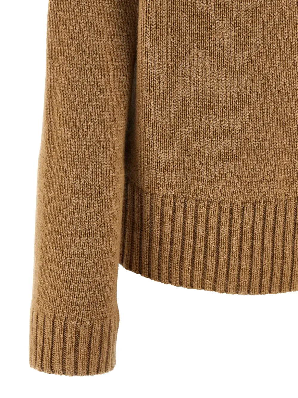 Jejia Vichy Cuffs Sweater In Neutral