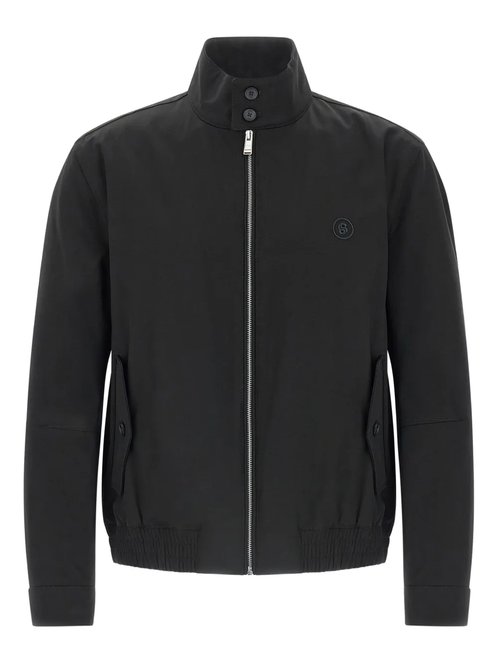 BOSS zip-up bomber jacket | Black | Image 1