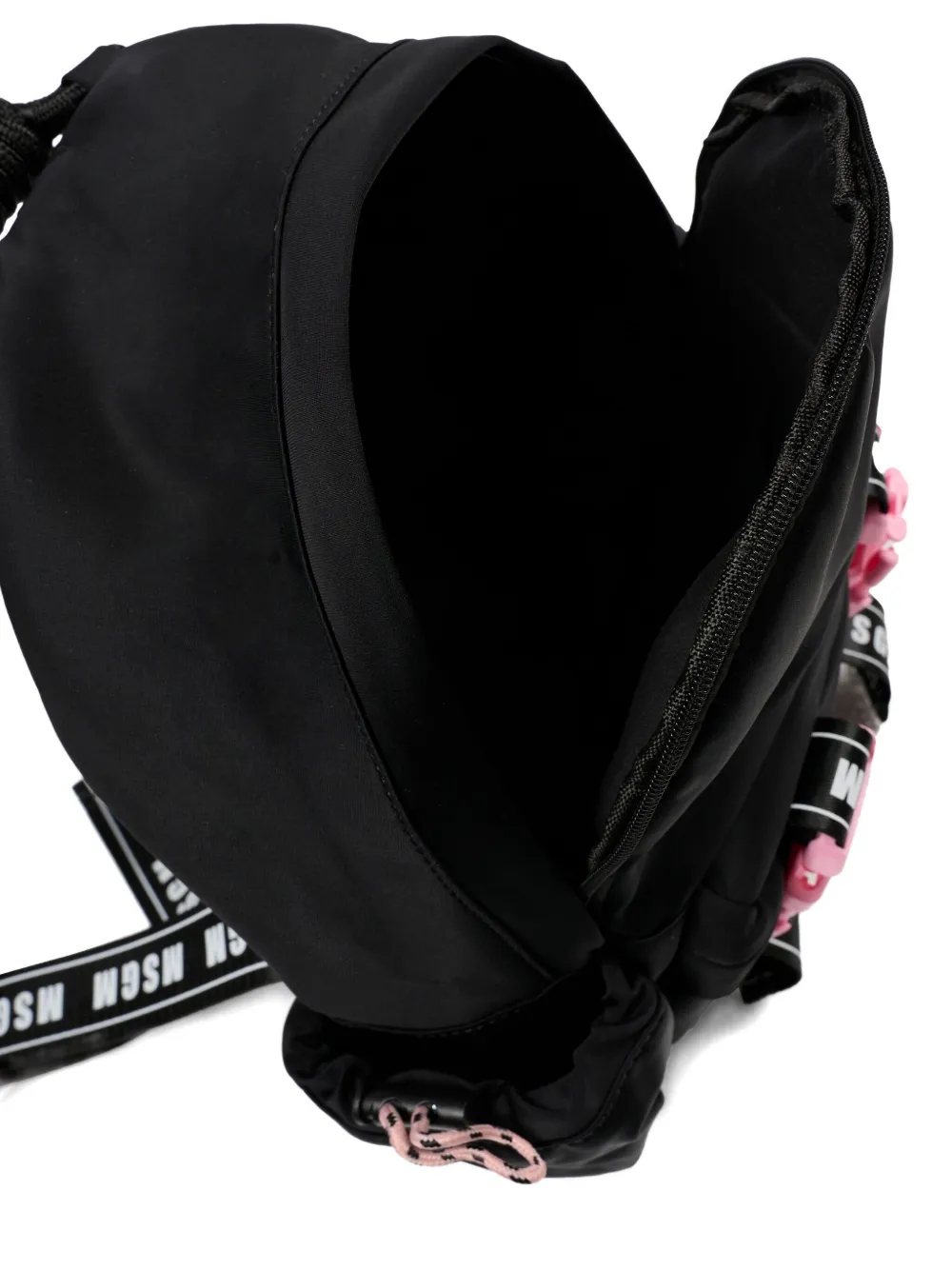 MSGM Kids Rugzak met logoband Zwart